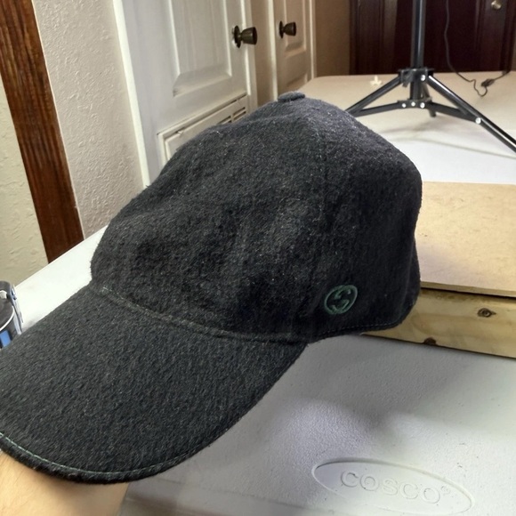 GUCCI Baseball Cap Sz S 57 cm Black Hat - Picture 2 of 14